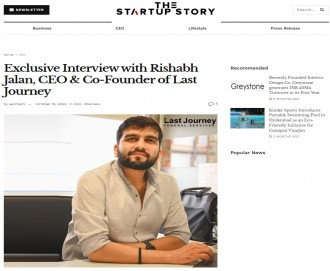 Exclusive Interview with Rishabh Jalan, CEO & Co-Founder of Last Journey Exclusive Interview with Rishabh Jalan, CEO & Co-Founder of Last Journey