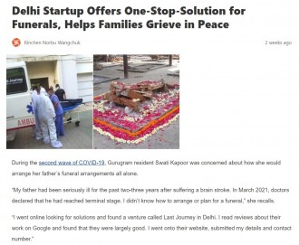 Delhi Startup Offers One-Stop-Solution for Funerals, Helps Families Grieve in Peace Delhi Startup Offers One-Stop-Solution for Funerals, Helps Families Grieve in Peace