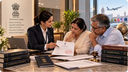 Apostille Attestation for Death Certificate in India